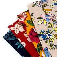 ESSE cheap DTY 95%T 5%SP floral fabric print jacquard elastic fashion fabric for garment